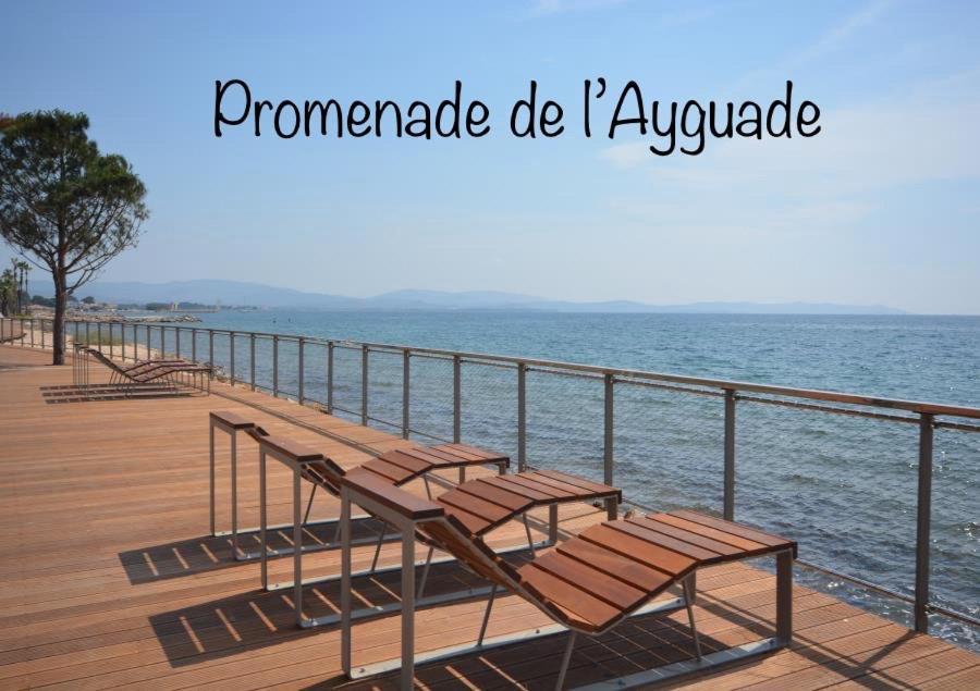 Plage A 400 M Studio Tout Confort Terrasse Clim Parking Hyeres Exterior photo